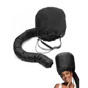 KGDUYC Fixation pour sèche-cheveux,bonnets de séchage pour casque,sèche-cheveux avec bande élastique pour fixation de capuche de sèche-cheveux,pour femmes et filles,cheveux mouillés et épais – Noir (Qertyias OÜ, neuf)