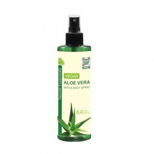 Secret Essentials Gel à l'aloe vera 100 % bio et végétalien 250 ml pour les peaux et les cheveux secs, brûlés de soleil et irrités Unisexe Qualité supérieure (Trendioo, neuf)