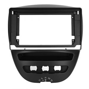 Keenso Fascias D'autoradio, 10,1 Pouces 2 Din Autoradio Stéréo de Voiture Fascia Frame Trim Center Control Audio Fascia Navigation Panel Frame Remplacement pour C1 Aygo 107 2005‑2010 (sunfany uk, neuf)