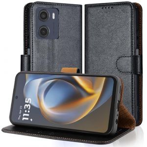 Case Collection pour Coque Motorola Moto E15 / G05 - Etui en Cuir avec Fentes Cartes [Blocage RFID] Antichoc [Béquille] Housse Protection pour Coque Motorola E15 (CASE COLLECTION LTD, neuf)