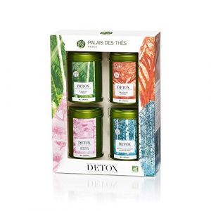 Palais des Thés, Coffret 4 MINIATURES DETOX, 4 mini boites métal (BetterDay®, neuf)