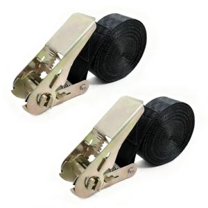 2 6 M Sangle a Cliquet,R&eacute;glable avec Fermeture &agrave; Clip Sangle Moto Sangles D'arrimage Remorque Sangles Cliquet Sangle Demenagement,Convient Aux Charges Fixes(6M X 2.5 CM) (tianyaodianzi, neuf)