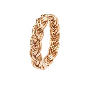 Paloma Bijoux Bracelet Bouddhiste véritable jonc de temple Thaïlande avec Mantra porte bonheur - Feuille d'or véritable (XS - 57mm, Champagne - Double Tressé 1 pièce) (ACTUEL DIFFUSION, neuf)