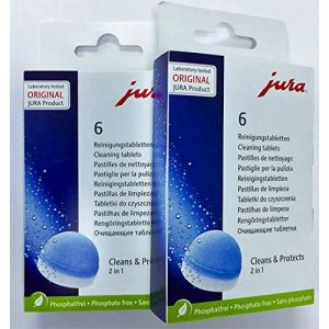Jura Lot de 12 tablettes de nettoyage pour toutes les machines à expresso et les centres de café automatiques Jura-Capresso (agdmaster, neuf)