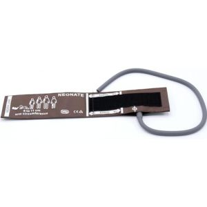 Brassard PNI universel pour NeonateCuff, brassard de tension artérielle néonatal de remplacement réutilisable en PU marron à tube unique de 6 à 11 cm, sans BP connecteur (Skmeditec Direct, neuf)
