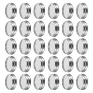 CIYODO Palette de Maquillage Ronde en Fer 26X5 CM 30 Godets Ronds Vides pour Fards &agrave; Paupi&egrave;res et Blush Recharges DIY Compatibles Bo&icirc;te M&eacute;tallique R&eacute;sistante pour Rangement Beaut&eacute; au (ChanghaiWall, neuf)