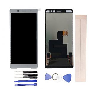 JayTong Digitizer Ecran LCD D'affichage + &Eacute;cran Tactile Verre Assembl&eacute; Remplacement + Outils pour Xperia XZ2 Compact H8314 Argent (JayTong123, neuf)