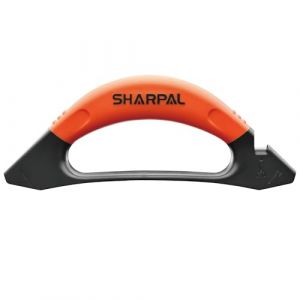 Sharpal 112N Aiguiseur de haches et de couteaux 3 en 1 pour outils de jardin, couteaux, hache, machette, tondeuse à gazon, ciseaux, acier au tungstène pour meulage grossier, céramique pour la finition (SHARPAL Europe, neuf)