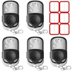 Lot De 5 Telecommande Portail Universelle, Telecommande Universelle Porte Garage, Bip Portail pour Portail Automatique Fr&eacute;quence 433,92 MHz Code Fixe (MATTHAIOU, neuf)
