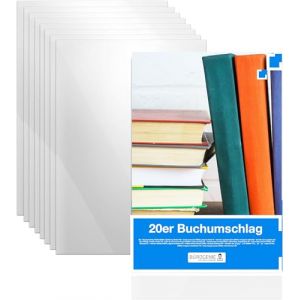 100x Prot&egrave;ge-livre clair et transparent & Enveloppe & Housse de cahier - Prot&egrave;ge-livre - DIN A4 &ndash; id&eacute;al pour la protection des livres, cahiers, livres scolaires et carnets de notes (TK Gruppe GmbH, neuf)
