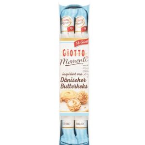 Chocolat Allemagne Ferrero Giotto Moment, 4 barres de crème de lait et de noisettes Biscuit au beurre danois, Danischer Giotto Butterkeks 154 g (PAStation, neuf)