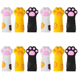 12 PièCes Mignon Pinces Couverture Manchon de Protection pour Ongles Cuticules Ciseaux Couverture Manucure PéDicure Outils Peau Morte Pinces à ÉPiler Casquette (lyvnbz, neuf)