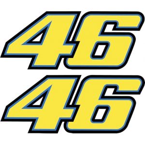 Valentino Rossi Autocollant de moto The Doctor &ndash; R&eacute;sistant aux intemp&eacute;ries pour voiture, moto et scooter &ndash; Article de fans de Moto GP (10 cm) (StickerPalast, neuf)