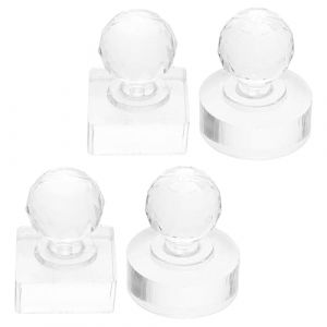 HONITANO Outil de Pressage pour Fard &agrave; Paupi&egrave;res 4 Pi&egrave;ces, Moules en Plastique Transparent 9 Cases Carr&eacute;es Rond 27 Mm, Kit de R&eacute;paration de Poudre Cosm&eacute;tique, Trousse Maquillage (LUWELI, neuf)