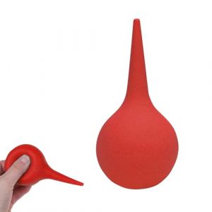 Poire de Nettoyage d'oreille Doux, Poire Effilée Poire Oreille, Seringue d'oreille à Ventouse en Caoutchouc pour Le Rinçage Des Oreilles Aspirer la Poussière Élimination de Saleté des Oreilles,Rouge (LIYANHO, neuf)