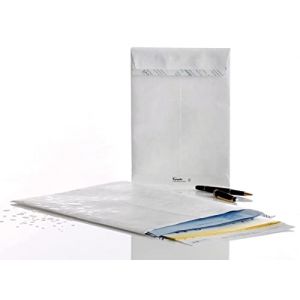 Tyvek 00011782 Enveloppes C4 (229 x 324 mm), blanc, avec patte autocollante B 4 (250 x 353 mm) Lot de 20 wei&szlig; (ALPEXE France, neuf)