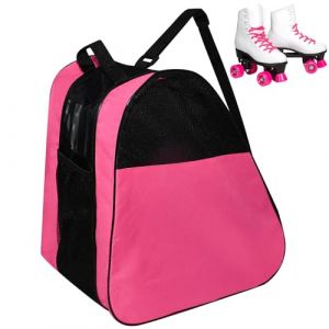 ADERTOS Sac pour Patin à Roulette 40*39*27CM Sac Roller Sac pour Patins à Glace Sac de Patinage à Roulettes Sac Rangement Patin a Roulettes Sac de Sport Patinage Sac de Chaussures de Patinage (Rose) (TRENDQUEST UNIPESSOAL LDA, neuf)