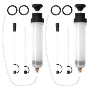 AROMUJOY 2 Pi&egrave;ces Seringue d'aspiration d'huile, Seringue a Huile Boite Vitesse 500cc, Huile Aspiration Seringue avec Tuyaux pour Liquide de Frein, Huiles de Transmission, Liquide de Refroidissement (ALARW, neuf)