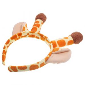 Hohopeti Serrage-t&ecirc;te Girafe en Peluche Cornes et Oreilles, Bandeau Accessoires pour Cheveux Femmes, Bandeau Cosplay Girafe L&eacute;ger et Confortable, F&ecirc;te, Anniversaire et D&eacute;guisement, Couleur (Orcchid, neuf)