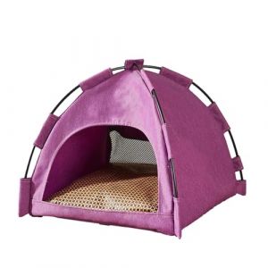 Tipi Tente Pliable pour Animaux de Compagnie - Niche Confortable et Grotte pour Chat et Chien - Maison Lavable (katurath, neuf)