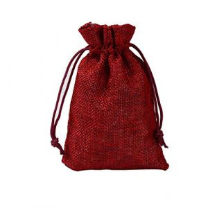 WANYI 3 Pi&egrave;ces Pochon Tissu 15x20cm sac Toile de Jute, Pochettes en Lin avec Cordon, Sachets en Jute avec Cordon de Serrage Pochette Bijoux Pour Emballage Cadeau, Bijoux, F&ecirc;te de No&euml;l (YIXUNJIA HHGUO-EU STORE, neuf)