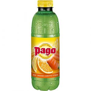 Jus d'Orange Pago Orange Carotte Citron 75cl - Vitamines Naturelles - Saveurs Fra&icirc;ches et Vitamin&eacute;es - Boisson Fruit&eacute;e et &Eacute;nergisante - Le Lot De 4 (Franc shopping, neuf)