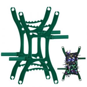 nuyikaso Lot de 2 Enrouleur de Câble Fil Stores Electrique Vide Support Organisateur Cordes Rubans Guirlandes Lumineuses Vert (XZLTD, neuf)
