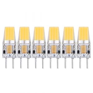 Ampoule Halog&egrave;ne Gy6.35, 6 Pi&egrave;ces 5 W AC DC12 V COB &eacute;nergie Lumineuse 6 Pi&egrave;ces Faisceau &agrave; 360 Degr&eacute;s Gy6.35 Lampadina LED 6y 6.35 Ampoule Lampe G6.35 7 W Gy6 35 Lampe de Plafond (Terisassa, neuf)