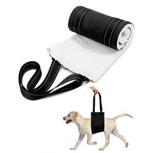 QWORK&reg; Harnais de Levage R&eacute;glable (L), Aide &agrave; la Marche Confortable pour Chien Vieux, Handicap&eacute; et Bless&eacute; (shavinglikes, neuf)
