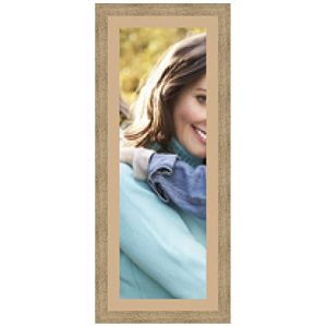 Cadres Photos pêle mêle multivues Sable 1 Photo(s) 25x75 Passe Partout, Cadre Photo Mural 30x80 cm Naturel Beige, 3.5 cm de Largeur (RK Cadres, neuf)