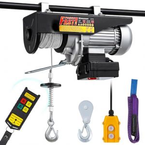 Mxmoonant Palan électrique, 140/280kg, type rapide 10/20m/min, levage 10/20m, commande sans fil et câblée, 1600W (Mxmoonant Store, neuf)