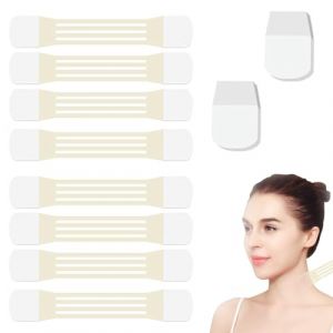 Lot de 48 bandes de lifting invisibles pour la nuque, Ceintures tonifiantes pour le visage, Soulève instantanément la peau,Double menton avec imperméable (YCZYSM, neuf)