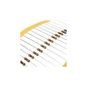 100x R&eacute;sistances 10K Ohms OHM 1/4W 5% Film Carbone (mirage des ondes, neuf)