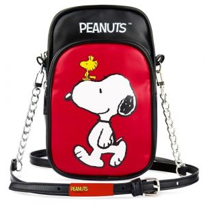 Get Trend Peanuts Snoopy Sac Bandouli&egrave;re Fille et Ado Pochette T&eacute;l&eacute;phone Bandouli&egrave;re &Eacute;paule Sac de Voyage Cadeau Fille (Multi Peanuts) (Get Trend., neuf)