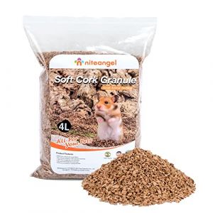 Niteangel Liti&egrave;re naturelle en noix de coco et liti&egrave;re pour hamsters nains, gerbilles, souris, degus ou autres petits animaux (granul&eacute;s de ch&ecirc;ne 2-3 mm) (NiteangelPet, neuf)