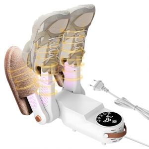 Seche Chaussure Electrique, Sèche-Chaussures Pliable avec Minuterie et Antibactérienne, Sèche-Gants de Boxe, 4 Supports, Sèche Bottes pour Chapeaux, Chaussettes, Chaussures de Ski, Séchage Rapide (IKSETERATA, neuf)
