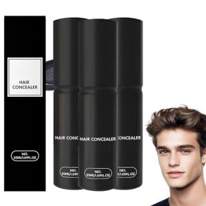 Anti-cernes pour hommes, Anti-cernes waterproof Hair Fillup, Crème anti-cernes Tiveno, Anti-cernes pour cheveux gris, Anti-cernes pour cuir chevelu pour des cheveux plus volumineux (3) (blmcoos(敢跟必干), neuf)