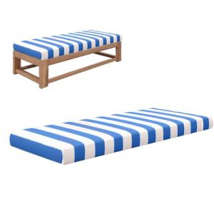 EXZFW Coussins pour Bancs de Jardin, Coussin de Banc Matelas de Sol Coussin Banc Coussin Banquette Exterieur Jardin Antidérapant Coussin Siège Assise Coussin pour Banc Mobilier,Bleu,120x50x3cm (Juanjuan Guo, neuf)