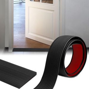 Rampe de Seuil, 2.5cm Haut Rampe Fauteuil Roulant Autocollante, Rampes De Seuil en Caoutchouc pour Fauteuil Roulant, pour Fauteuils Roulants, Aux Poussettes,Robot, Garages(Noir, 2Mx8CMx2.5CM) (lovehomevp, neuf)