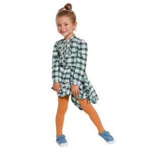 MYCHICLEGS - Collant filles microfibre opaque 60 denier - Orange - 11-12 ans (MESJAMBESCHIC, neuf)