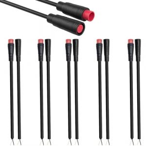 RUNCCI-YUN 5 paires Connecteur C&acirc;ble d'extension &eacute;tanche julet 2pin,pour v&eacute;lo &eacute;lectrique Prise c&acirc;ble femelle et m&acirc;le,c&acirc;ble Connecteur 2Pin pour &eacute;clairage de v&eacute;lo &eacute;lectrique,projets de v&eacute;lo DIY (20 cm) (RUNCCI-YUN, neuf)