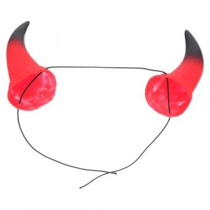 LALADEFIEE Lot de 5 Serrage-T&ecirc;tes &agrave; Cornes de Diable Rouges Amovibles Accessoires pour Cheveux Filles Serrage-T&ecirc;tes Gothiques pour Costume D&rsquo;Halloween Coiffe de Cosplay Mal&eacute;fique pour (Yowanr, neuf)