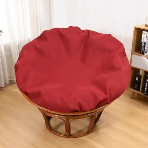 Housse de coussin Papasan, housse de coussin de chaise Papasan résistante à l'eau, housses de chaise Papasan faciles à nettoyer avec fermeture éclair en intérieur et en extérieur 120cm/47in red (MiaoDLSP, neuf)