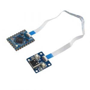 ZDE RP2040-Tiny Carte de D&eacute;veloppement Kit Bas&eacute; sur Raspberry Pi RP2040 Puce Dual-Core Arm Cortex M0+ Processeur + Carte d'adaptateur USB Type-C + C&acirc;ble FPC, Support C/C++, MicroPython, Arduino (ZDE, neuf)