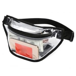 Sac de Taille Transparent,Sac Banane Transparent Approuvé par Le Stade Pochette Étanche Holographique Sac à Dos en Plastique pour Hommes Garçons Course Randonnée Voyage Sports (SMZZ Shop, neuf)
