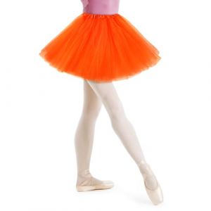AYBUY Jupe Tutu pour Femme,3 Couches Jupe en Tulle R&eacute;tro Ann&eacute;es 80 F&ecirc;te Halloween Carnaval Costume,Jupe Tutu R&eacute;tro Accessoire Fluo Danse Habiller Soir&eacute;e Jupette Danse Classique Princess,Orange (withchance, neuf)