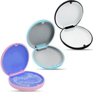 JEYORZY 3 PCS Bo&icirc;te de Rangement Proth&egrave;ses, Boite Appareil Dentaire, Etui pour Dentaires Ultra, Bo&icirc;te A Dentier, Bo&icirc;te Gouttiere Dentier, Cas de Retenue pour Goutti&egrave;res, &Eacute;tui pour Appareil Dentaire (HLWA RETAILS LTD UKSTORE, neuf)