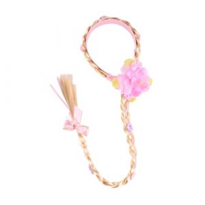 STOBAZA Bandeau Tressé Long pour Garçon Fille Serre-tête Coiffure Raiponce Doux et Confortable Accessoire Cheveux Fille pour Fête et Cosplay (Vitong, neuf)