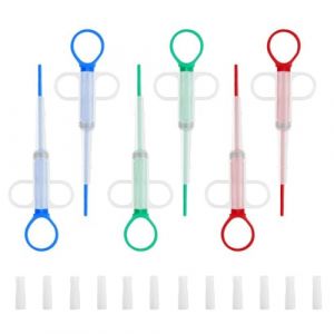 WBZOWRB 6 Pi&egrave;ces Lance Pilule Chat, Pet Pill Dispenser,Lance Pilule Pour Chat, Animaux M&eacute;decine Distributeur, Avec 4 Embouts Souples, R&eacute;utilisable, Pour Chats, Chiens(Vert/Bleu/Rouge) (Teegxddy, neuf)