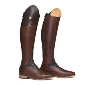 ORANDESIGNE Femmes Bottes Hautes Genoux Bottes D'&eacute;Quitation Bottes De Cowboy Confortables D'Hiver D'Automne Vintage Mode Cuir Talon Carr&eacute; Moto Boots A Marron 43 EU (Wowmart Zoo X., neuf)